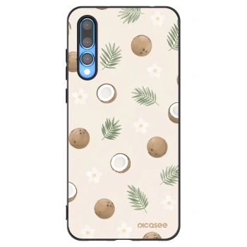 Picasee Μαύρη θήκη σιλικόνης για Huawei P20 Pro - Coconut Breeze