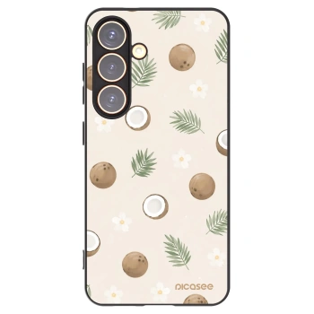 Picasee Μαύρη θήκη σιλικόνης για Samsung Galaxy S24 S921B 5G - Coconut Breeze