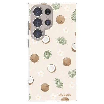Picasee διαφανής θήκη σιλικόνης Samsung Galaxy S24 Ultra S928B 5G - Coconut Breeze