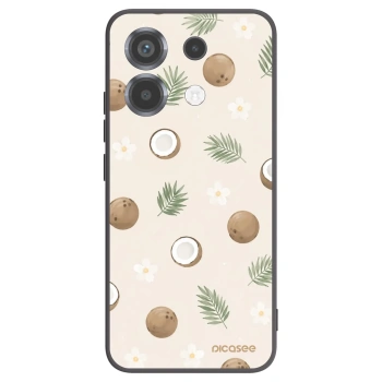 Picasee Μαύρη θήκη σιλικόνης για Xiaomi Poco X6 - Coconut Breeze