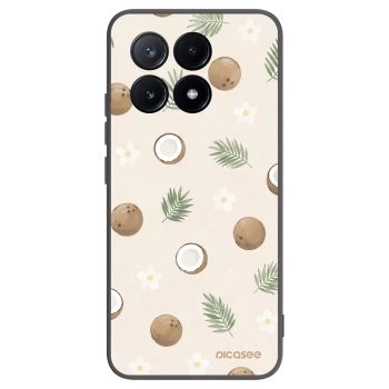Picasee Μαύρη θήκη σιλικόνης για Xiaomi Poco X6 Pro - Coconut Breeze