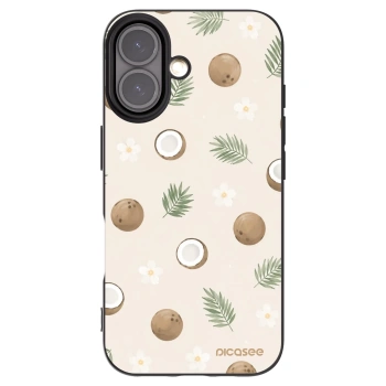 Picasee Μαύρη θήκη σιλικόνης για Apple iPhone 16 - Coconut Breeze