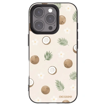 Picasee Μαύρη θήκη σιλικόνης για Apple iPhone 16 Pro - Coconut Breeze