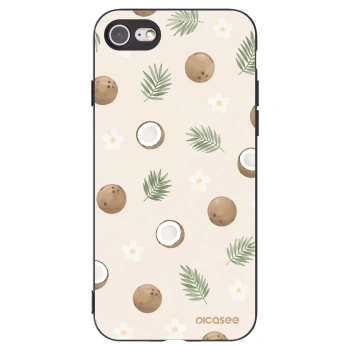 Picasee Μαύρη θήκη σιλικόνης για Apple iPhone 8 - Coconut Breeze