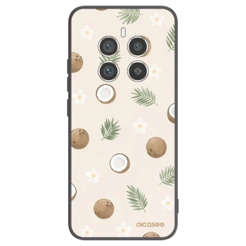 Picasee Μαύρη θήκη σιλικόνης για Realme 12 Pro 5G - Coconut Breeze