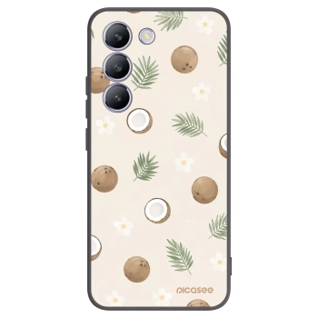 Picasee Μαύρη θήκη σιλικόνης για Vivo V40 SE 5G - Coconut Breeze