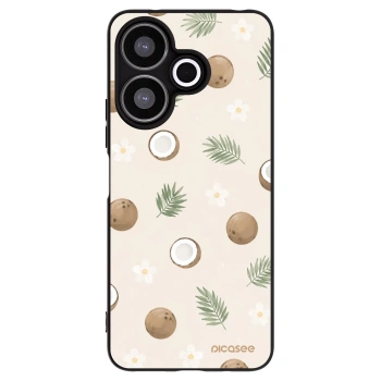 Picasee Μαύρη θήκη σιλικόνης για Xiaomi Redmi 13 4G - Coconut Breeze