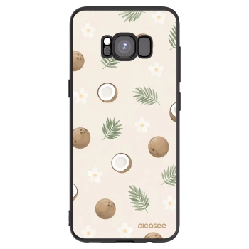 Picasee Μαύρη θήκη σιλικόνης για Samsung Galaxy S8 G950F - Coconut Breeze