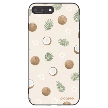 Picasee Μαύρη θήκη σιλικόνης για Apple iPhone 7 Plus - Coconut Breeze