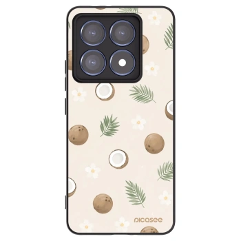Picasee Μαύρη θήκη σιλικόνης για Xiaomi 14T Pro - Coconut Breeze