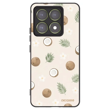 Picasee Μαύρη θήκη σιλικόνης για Xiaomi 14T - Coconut Breeze