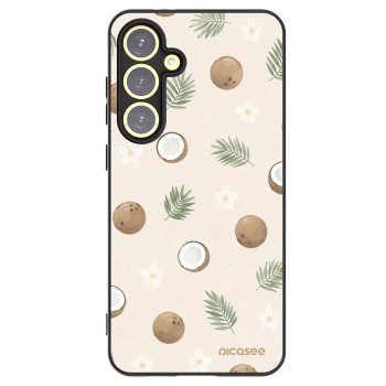 Picasee Μαύρη θήκη σιλικόνης για Samsung Galaxy S24 FE S721B - Coconut Breeze