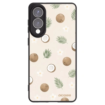 Picasee Μαύρη θήκη σιλικόνης για Samsung Galaxy S25 Edge 5G - Coconut Breeze