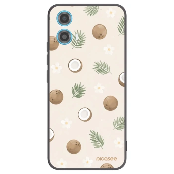 Picasee Μαύρη θήκη σιλικόνης για Motorola Moto G34 5G - Coconut Breeze