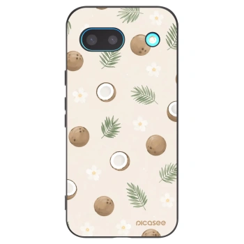 Picasee Μαύρη θήκη σιλικόνης για Google Pixel 8a - Coconut Breeze