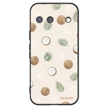 Picasee Μαύρη θήκη σιλικόνης για Google Pixel 9 - Coconut Breeze