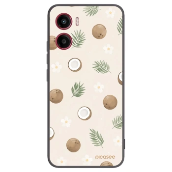 Picasee Μαύρη θήκη σιλικόνης για Motorola Moto G05 - Coconut Breeze