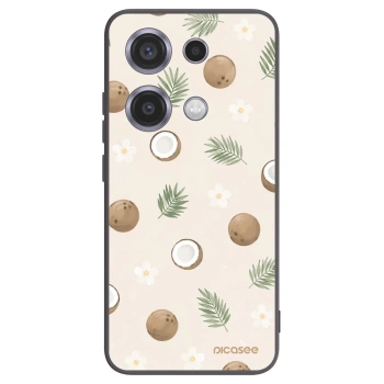 Picasee Μαύρη θήκη σιλικόνης για Xiaomi Redmi Note 14S - Coconut Breeze