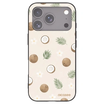 Picasee Μαύρη θήκη σιλικόνης για Apple iPhone 17 Pro - Coconut Breeze