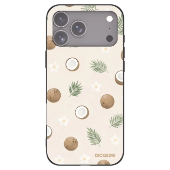 Picasee Μαύρη θήκη σιλικόνης για Apple iPhone 17 Pro Max - Coconut Breeze