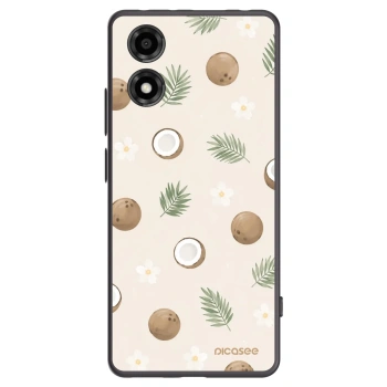 Picasee Μαύρη θήκη σιλικόνης για Motorola Moto E14 - Coconut Breeze
