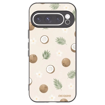 Picasee Μαύρη θήκη σιλικόνης για Google Pixel 9 Pro XL - Coconut Breeze