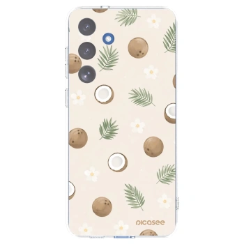 Picasee διαφανής θήκη σιλικόνης Samsung Galaxy S25 FE 5G - Coconut Breeze
