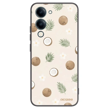Picasee Μαύρη θήκη σιλικόνης για Vivo Y29s 5G - Coconut Breeze