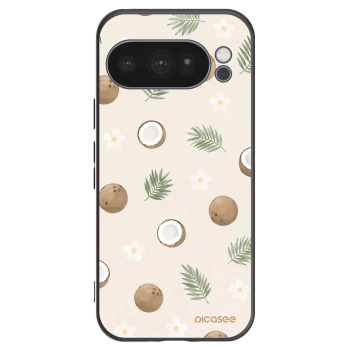 Picasee Μαύρη θήκη σιλικόνης για Google Pixel 10 Pro - Coconut Breeze