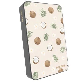 Picasee Powerbank με MagSafe 10 000 mAh Γκρί - Coconut Breeze