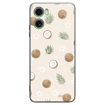 Picasee Μαύρη θήκη σιλικόνης για Motorola Moto G06 - Coconut Breeze