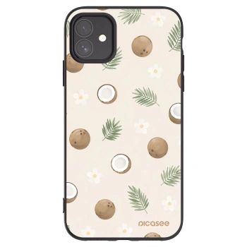 Picasee Μαύρη θήκη σιλικόνης για Apple iPhone 11 - Coconut Breeze