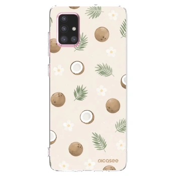 Picasee διαφανής θήκη σιλικόνης Samsung Galaxy A71 A715F - Coconut Breeze