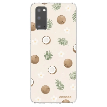 Picasee διαφανής θήκη σιλικόνης Samsung Galaxy S20 G980F - Coconut Breeze