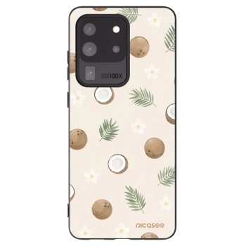 Picasee Μαύρη θήκη σιλικόνης για Samsung Galaxy S20 Ultra 5G G988F - Coconut Breeze