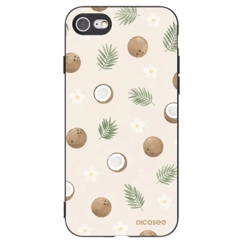 Picasee Μαύρη θήκη σιλικόνης για Apple iPhone SE 2020 - Coconut Breeze