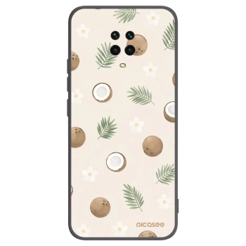 Picasee Μαύρη θήκη σιλικόνης για Xiaomi Redmi Note 9S - Coconut Breeze