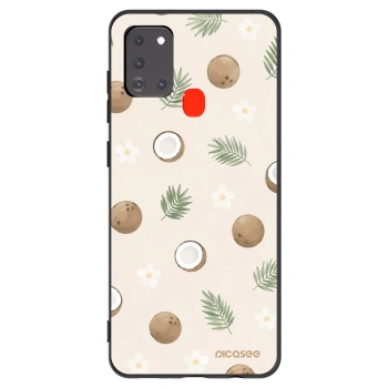 Picasee Μαύρη θήκη σιλικόνης για Samsung Galaxy A21s - Coconut Breeze