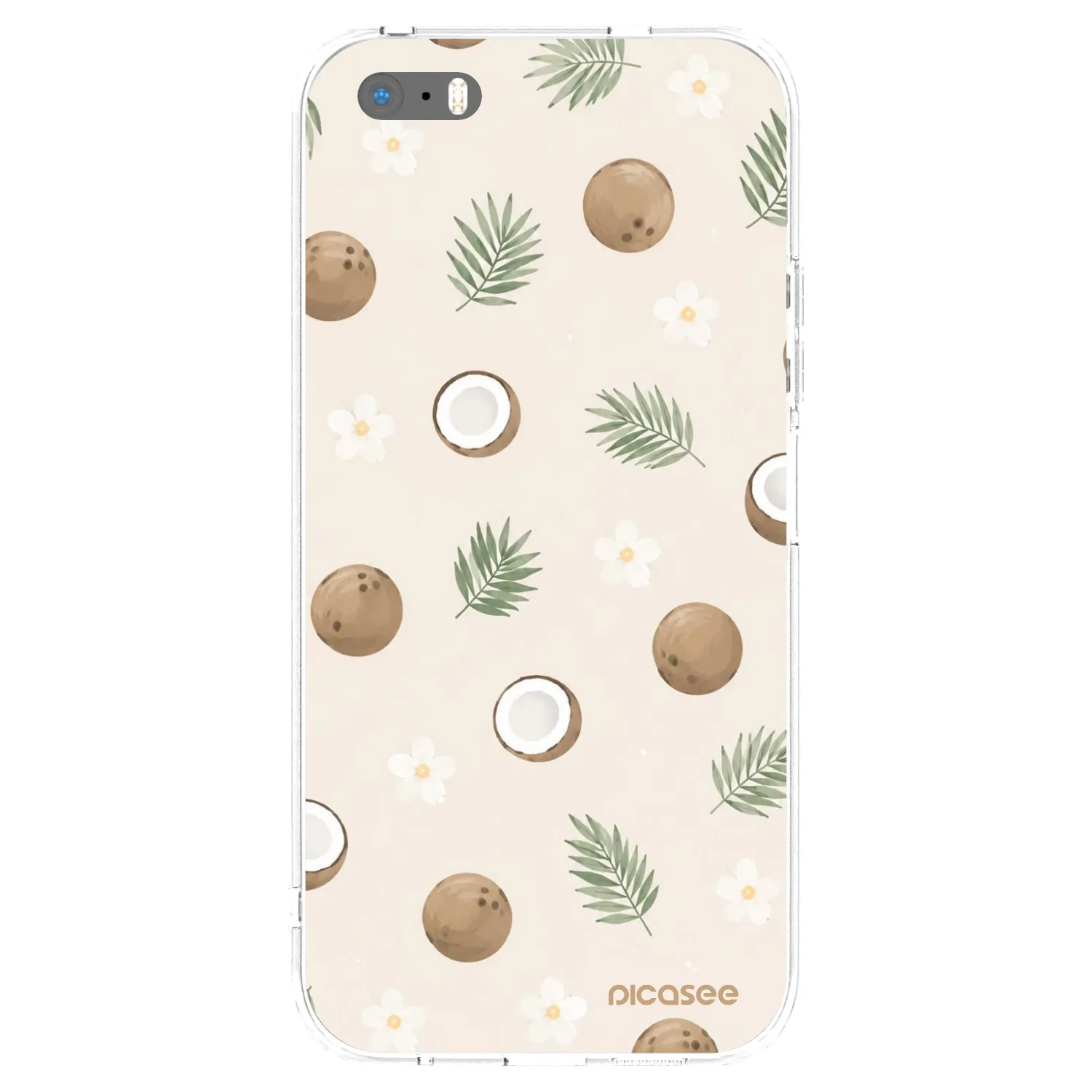 Picasee διαφανής θήκη σιλικόνης Apple iPhone 5/5S/SE - Coconut Breeze