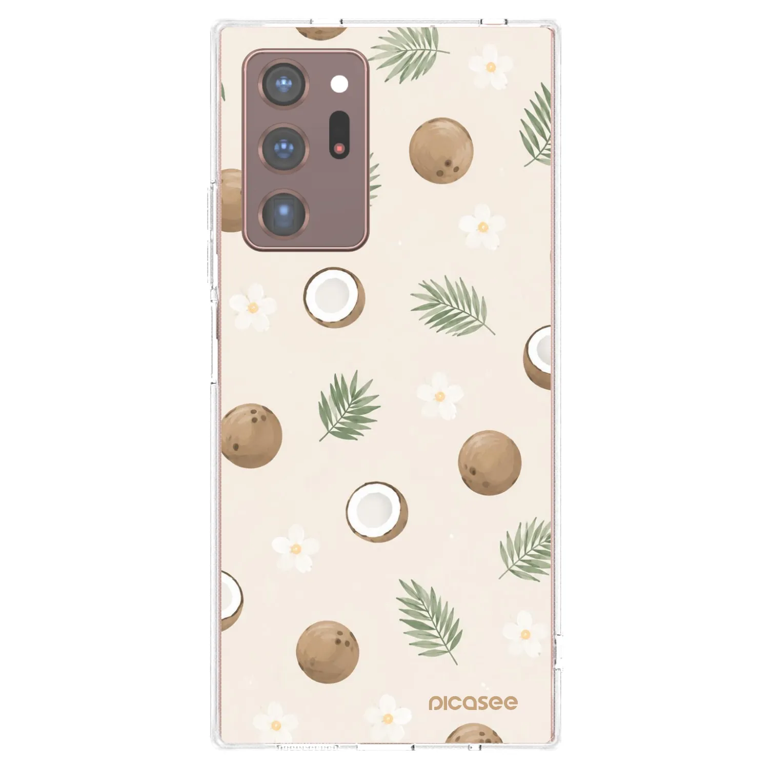 Picasee διαφανής θήκη σιλικόνης Samsung Galaxy Note 20 Ultra - Coconut Breeze