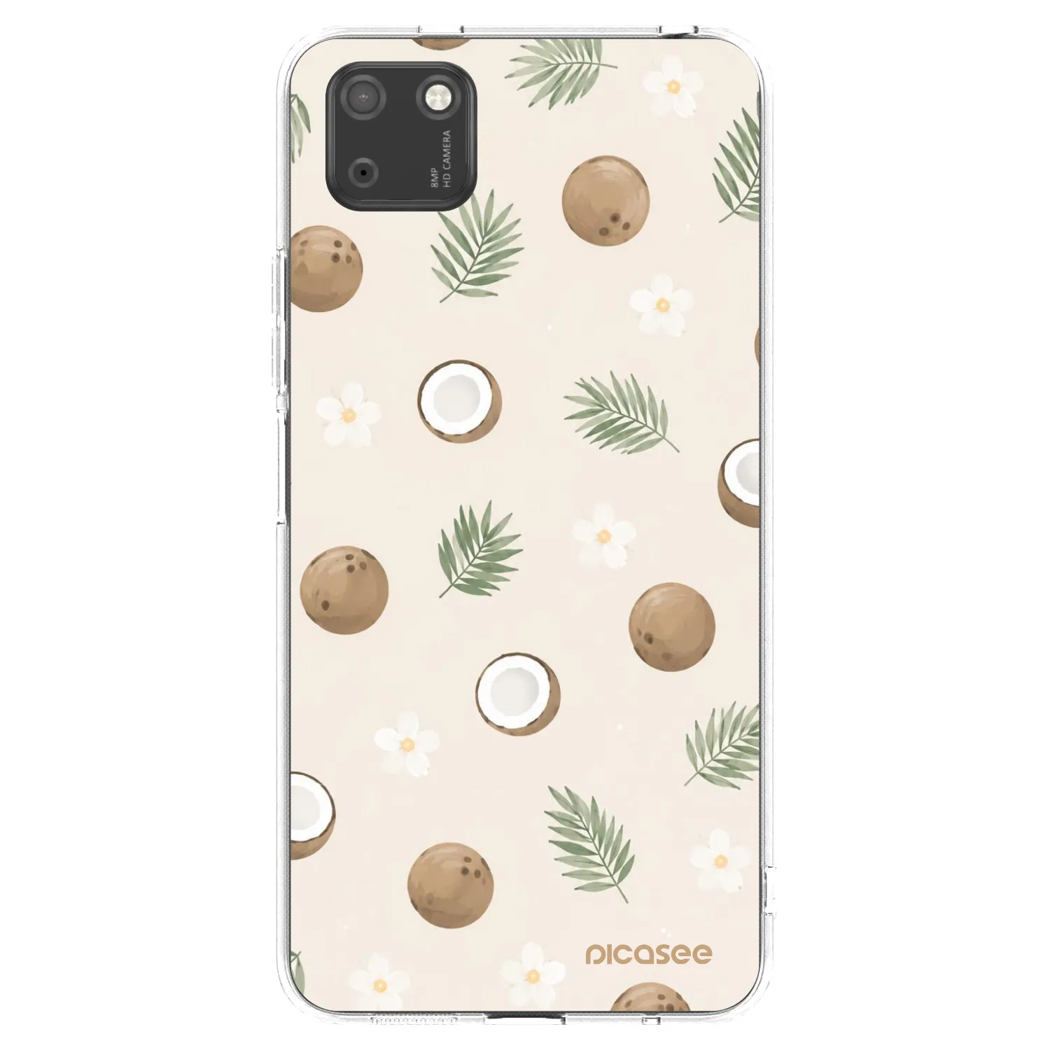 Picasee διαφανής θήκη σιλικόνης Huawei Y5P - Coconut Breeze