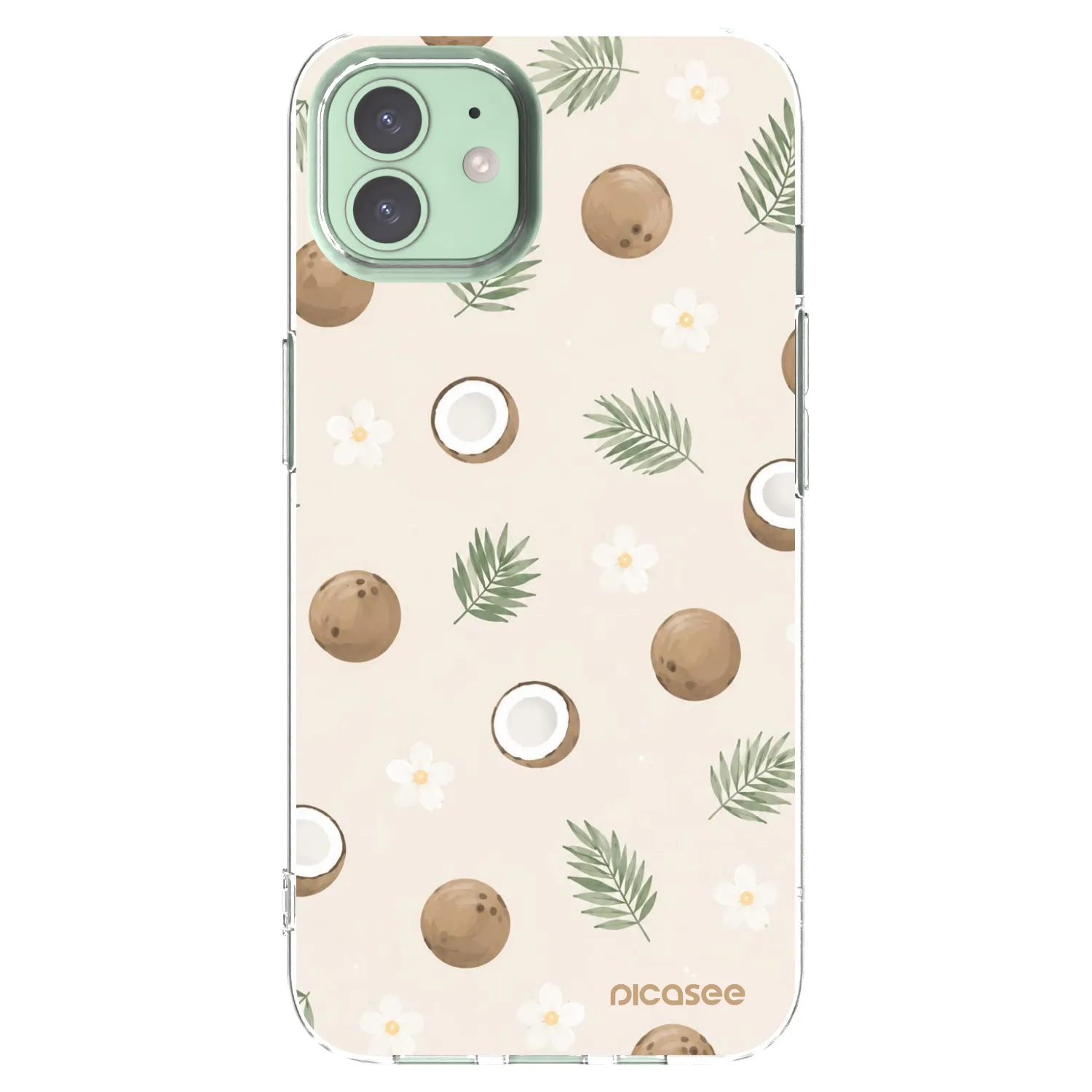 Picasee διαφανής θήκη σιλικόνης Apple iPhone 12 - Coconut Breeze