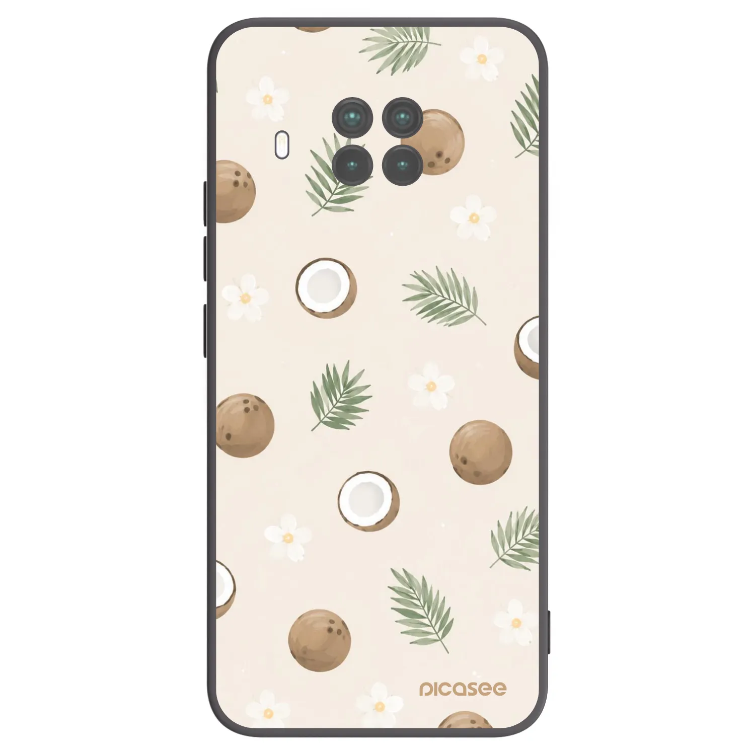 Picasee Μαύρη θήκη σιλικόνης για Xiaomi Mi 10T Lite - Coconut Breeze