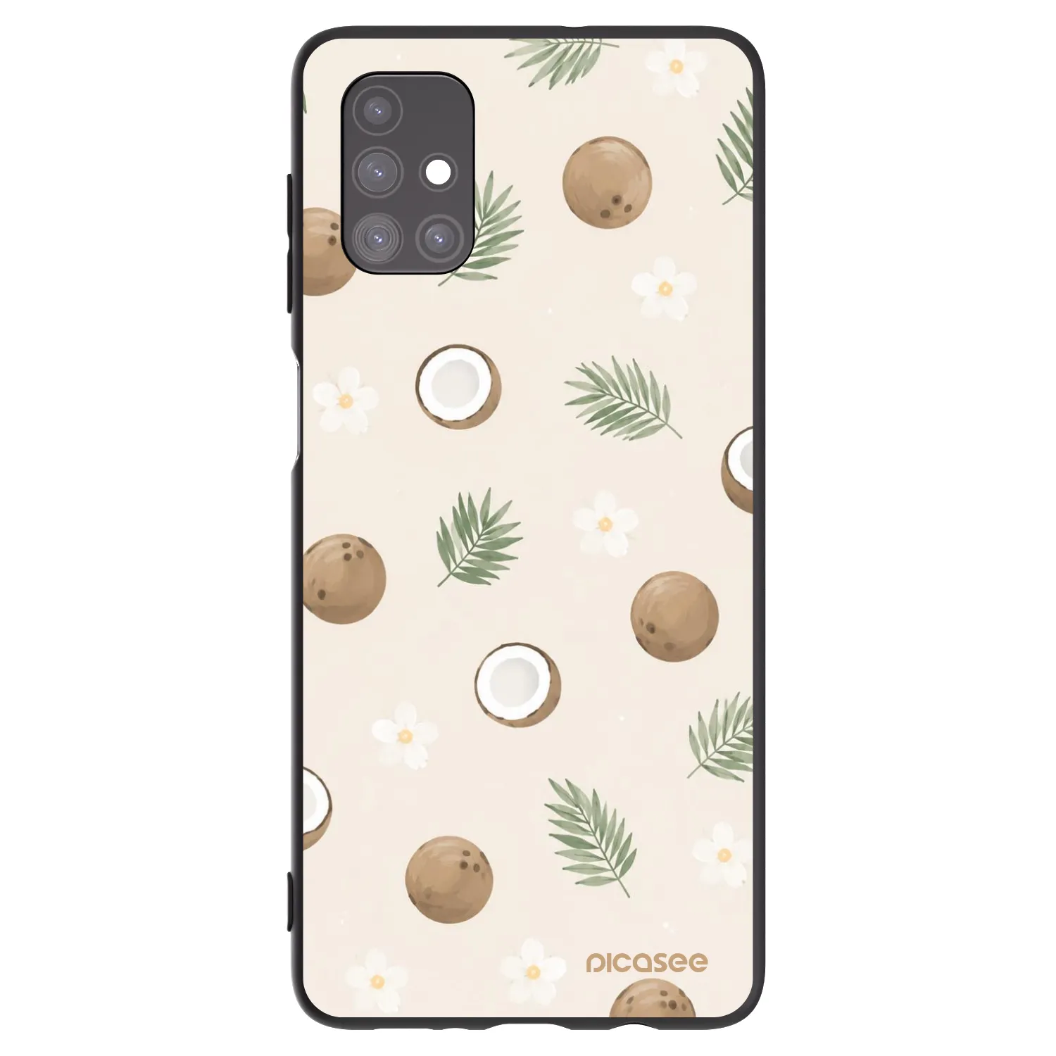 Picasee Μαύρη θήκη σιλικόνης για Samsung Galaxy M51 M515F - Coconut Breeze