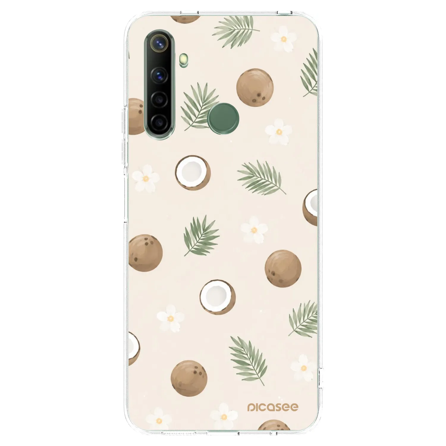 Picasee διαφανής θήκη σιλικόνης Realme 6i - Coconut Breeze