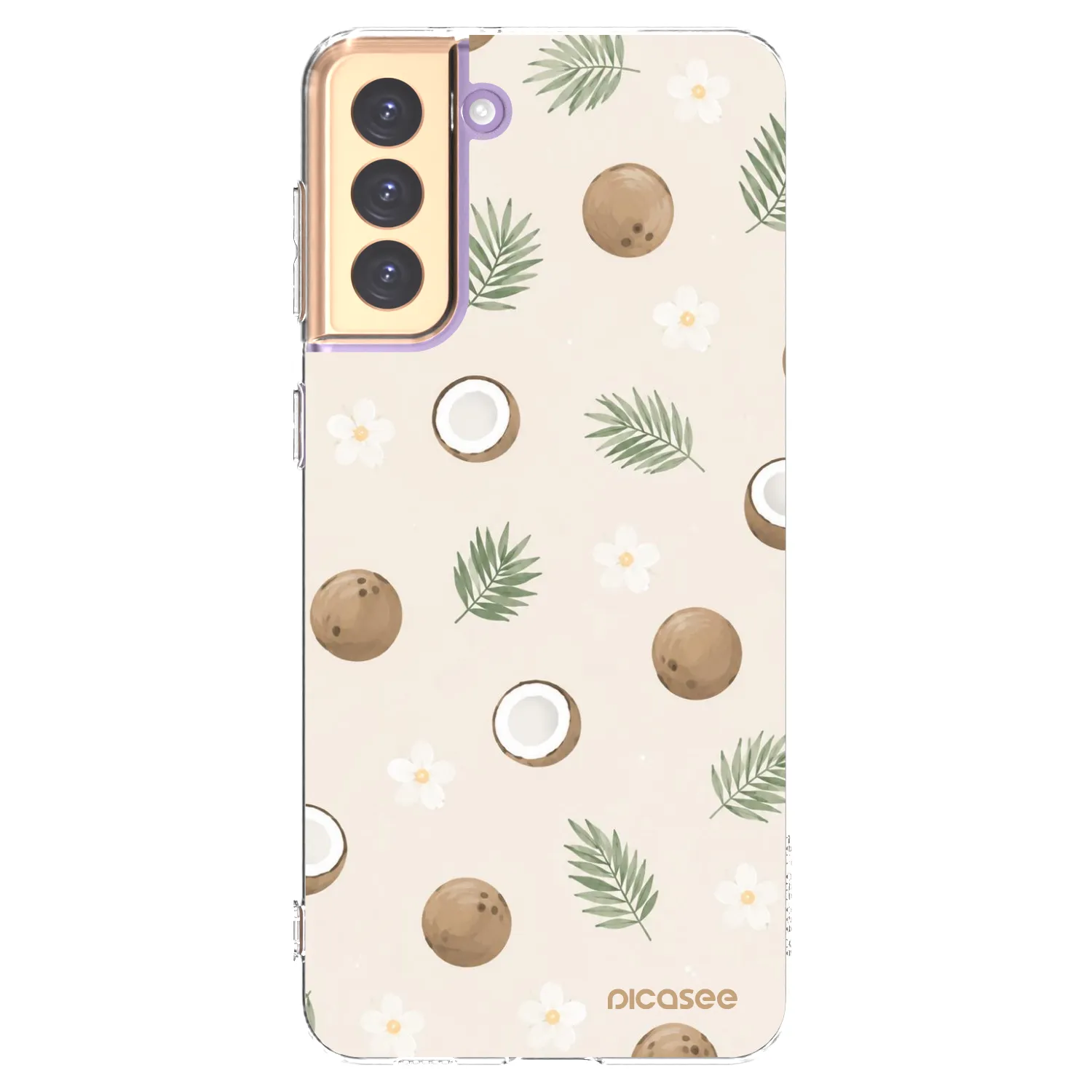 Picasee διαφανής θήκη σιλικόνης Samsung Galaxy S21+ 5G G996F - Coconut Breeze