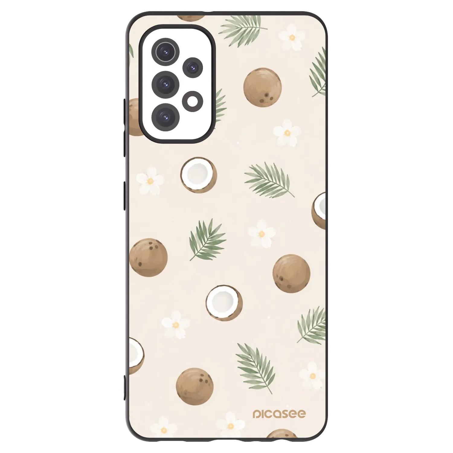 Picasee Μαύρη θήκη σιλικόνης για Samsung Galaxy A32 5G A326B - Coconut Breeze