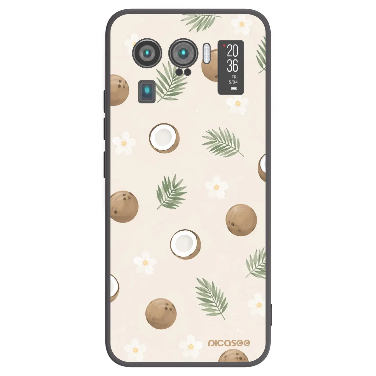 Picasee Μαύρη θήκη σιλικόνης για Xiaomi Mi 11 Ultra - Coconut Breeze