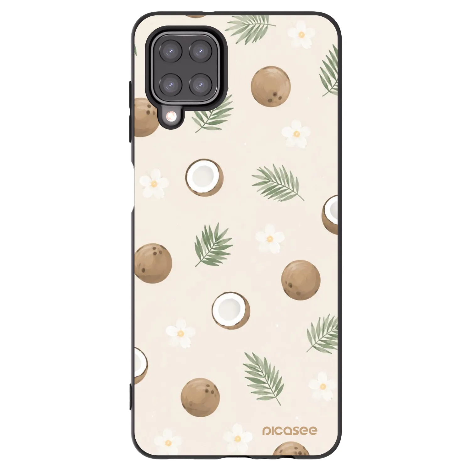 Picasee Μαύρη θήκη σιλικόνης για Samsung Galaxy M12 M127F - Coconut Breeze