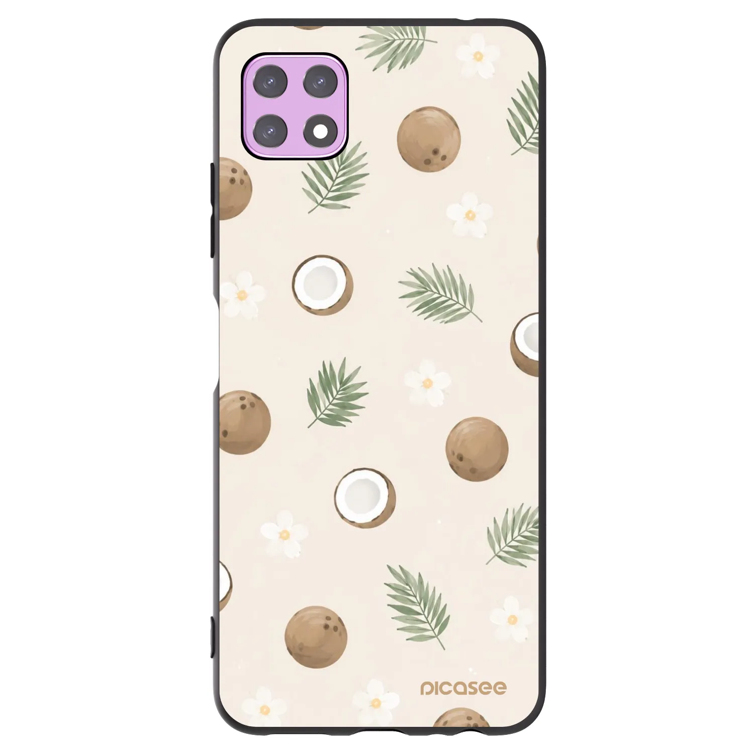 Picasee Μαύρη θήκη σιλικόνης για Samsung Galaxy A22 A226B 5G - Coconut Breeze